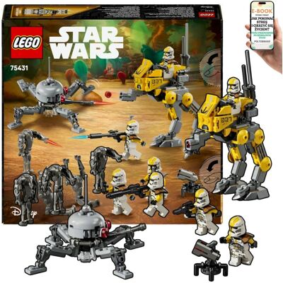Pltb ZESTAW LEGO STAR WARS™ Dla Chłopca (75431) – ARMIA ŻOŁNIERZY-KLONÓW vs SUPERDROIDY – BITWA Z 'ZEMSTY SITHÓW' Prezent Dla Chłopca Lego + EBOOK-1 Pltb ZESTAW LEGO STAR WARS™ Dla Chłopca (75431) – ARMIA ŻOŁNIERZY-KLONÓW vs SUPERDROIDY – BITWA Z 'ZEMSTY SITHÓW' Prezent Dla Chłopca Lego + EBOOK-1