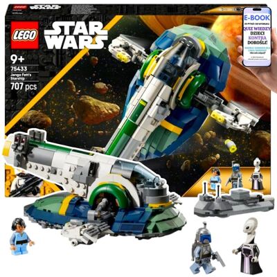 ZESTAW LEGO STAR WARS STATEK KOSMICZNY JANGO FETTA + młody BOBA FETT (75433) Lego Prezent Na Urodziny Święta Dla Dziecka + EBOOK-2 ZESTAW LEGO STAR WARS STATEK KOSMICZNY JANGO FETTA + młody BOBA FETT (75433) Lego Prezent Na Urodziny Święta Dla Dziecka + EBOOK-2