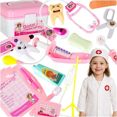 Artemis Zestaw Lekarza Mały Doktor w Kuferku Zabawa w Lekarza dla Dzieci Akcesoria Artemis Zestaw Lekarza Mały Doktor w Kuferku Zabawa w Lekarza dla Dzieci Akcesoria