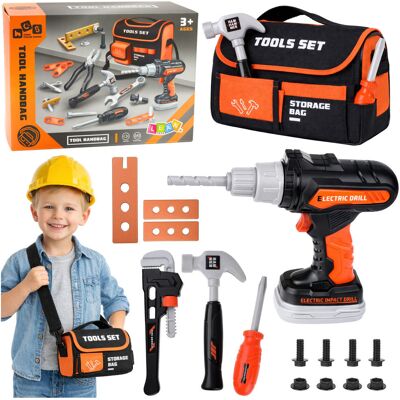 Lean Toys Zestaw Majsterkowicza Narzędzia W Torbie Wiertarko Wkrętarka 25 el. Lean Toys Zestaw Majsterkowicza Narzędzia W Torbie Wiertarko Wkrętarka 25 el.