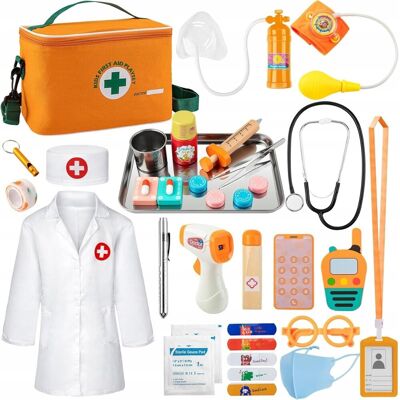 Inny producent ZESTAW MAŁEGO LEKARZA PRZEBRANIE AKCESORIA ZABAWKA EDUKACYJNA KOSTIUM 34x Inny producent ZESTAW MAŁEGO LEKARZA PRZEBRANIE AKCESORIA ZABAWKA EDUKACYJNA KOSTIUM 34x