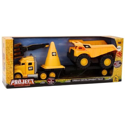 Leantoys - VehSet - Żółty - Ruchomy - Zabawka Leantoys - VehSet - Żółty - Ruchomy - Zabawka
