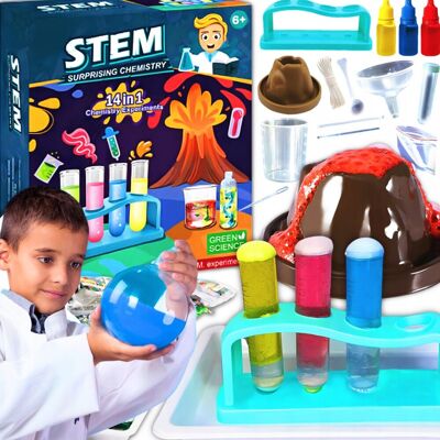 Inny producent ZESTAW Naukowy EKSPERYMENTY dla dzieci LABORATORIUM 14 eksperymentów SUPER Inny producent ZESTAW Naukowy EKSPERYMENTY dla dzieci LABORATORIUM 14 eksperymentów SUPER