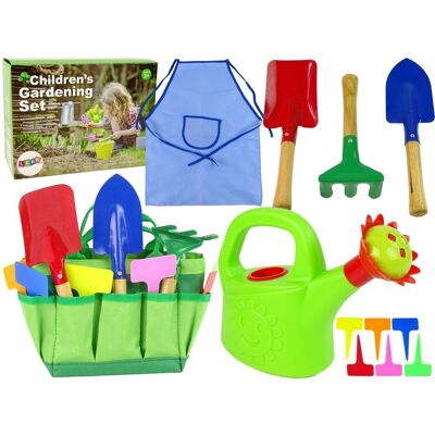 Import LEANToys Zestaw Ogrodowy Torba Narzędzia Ogrodowe Dla Dzieci Metal Zielony Import LEANToys Zestaw Ogrodowy Torba Narzędzia Ogrodowe Dla Dzieci Metal Zielony
