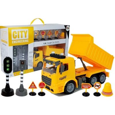 Lean Toys Zestaw Plac Budowy Znaki Drogowe Napęd Frykcyjny Dźwięk Lean Toys Zestaw Plac Budowy Znaki Drogowe Napęd Frykcyjny Dźwięk