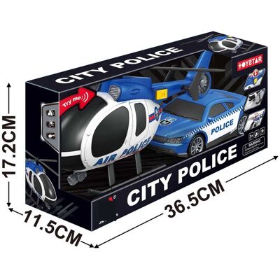 Inny producent Zestaw Policyjne Auto Helikopter Inny producent Zestaw Policyjne Auto Helikopter