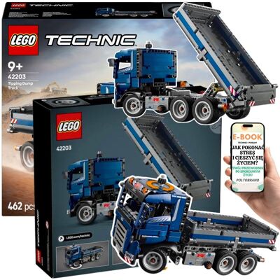 ZESTAW PREZENT LEGO Ciężarówka Budowlana Technic 42203 – Fantastyczny PREZENT URODZINOWY Dla Chłopca Syna Dzieci + EBOOK-1 ZESTAW PREZENT LEGO Ciężarówka Budowlana Technic 42203 – Fantastyczny PREZENT URODZINOWY Dla Chłopca Syna Dzieci + EBOOK-1