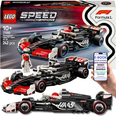 ZESTAW PREZENT LEGO F1 Bolid MoneyGram Haas Team VF-24 (77250) – PREZENT DLA DZIECI LEGO SAMOCHÓD Wyścigowy + EBOOK-2 ZESTAW PREZENT LEGO F1 Bolid MoneyGram Haas Team VF-24 (77250) – PREZENT DLA DZIECI LEGO SAMOCHÓD Wyścigowy + EBOOK-2