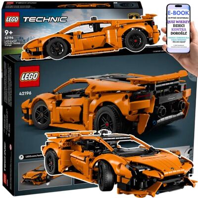 ZESTAW PREZENT LEGO - Lamborghini Technic Huracán 42196 LEGO AUTKO AUTO z Detalami Dla Chłopca i Dziewczynki + EBOOK-2 ZESTAW PREZENT LEGO - Lamborghini Technic Huracán 42196 LEGO AUTKO AUTO z Detalami Dla Chłopca i Dziewczynki + EBOOK-2
