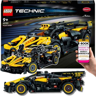 ZESTAW PREZENTOWY LEGO TECHNIC Bugatti Bolid (42151) z Drzwiami Skrzydłowymi Dla Syna Chłopca + EBOOK-3 ZESTAW PREZENTOWY LEGO TECHNIC Bugatti Bolid (42151) z Drzwiami Skrzydłowymi Dla Syna Chłopca + EBOOK-3