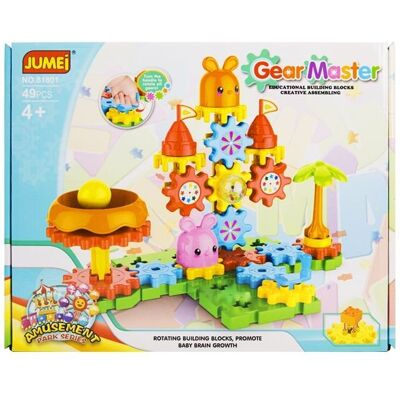 Lean Toys ZESTAW RUCHOME KLOCKI PARK ROZRYWKI Lean Toys ZESTAW RUCHOME KLOCKI PARK ROZRYWKI