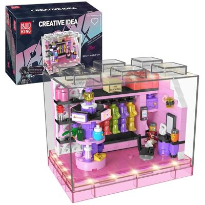 Zestaw sklep kosmetyczny Makeup Day LED BOX - Klocki konstrukcyjne MOULD KING 366el. TECHNIC Zestaw sklep kosmetyczny Makeup Day LED BOX - Klocki konstrukcyjne MOULD KING 366el. TECHNIC
