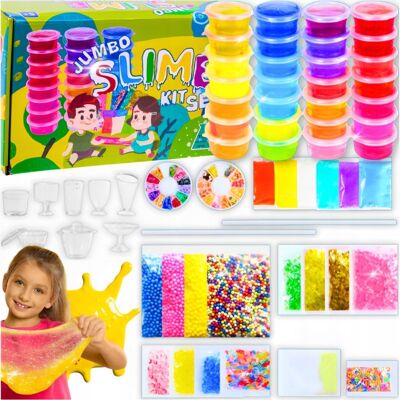 WTM Zestaw Slime Do Robienia Glutów Jumbo Kreatywny Duży Xxl WTM Zestaw Slime Do Robienia Glutów Jumbo Kreatywny Duży Xxl