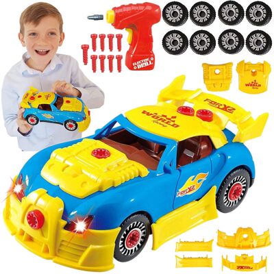 Stator Zestaw Sportowy Auto z Wkrętarką dla Dzieci Samochód Mały Mechanik U634 Stator Zestaw Sportowy Auto z Wkrętarką dla Dzieci Samochód Mały Mechanik U634