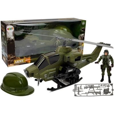 Lean Toys Zestaw Wojskowy Helikopter Hełm Żołnierz Lean Toys Zestaw Wojskowy Helikopter Hełm Żołnierz