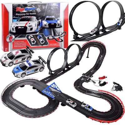 Lean Toys Zestaw Wyścigowy Tor 2 Samochody Elektryczny Lean Toys Zestaw Wyścigowy Tor 2 Samochody Elektryczny