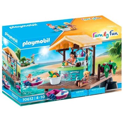 Playmobil Zestaw Z Figurkami Family Fun 70612 Wypożyczalnia Kajaków I Bar Z Sokami Playmobil Zestaw Z Figurkami Family Fun 70612 Wypożyczalnia Kajaków I Bar Z Sokami