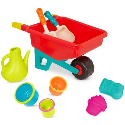 Zestaw Zabawek Outdoorowych Z Taczką I Konewką Dla Dzieci Wheelbarrow Wonders B.Toys Zestaw Zabawek Outdoorowych Z Taczką I Konewką Dla Dzieci Wheelbarrow Wonders B.Toys