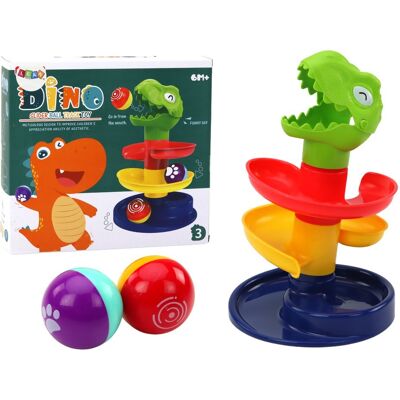 Lean Toys ZIELONY DINOZAUR ZJEŻDŻALNIA KULEK Lean Toys ZIELONY DINOZAUR ZJEŻDŻALNIA KULEK