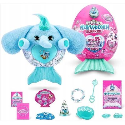 Zuru Rainbowcorns Mermaidcorn Surprise Pluszowy Jednorożec Z Zieloną Płetwą Zuru Rainbowcorns Mermaidcorn Surprise Pluszowy Jednorożec Z Zieloną Płetwą