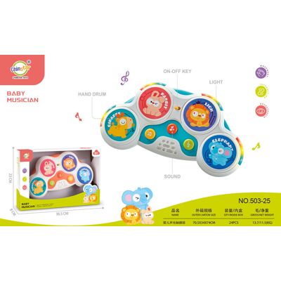 Lean Toys Zwierzęca Zabawa Interaktywna Perkusja dla Dzieci Lean Toys Zwierzęca Zabawa Interaktywna Perkusja dla Dzieci