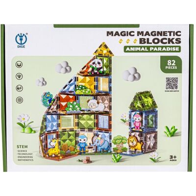 Lean Toys Zwierzęta Konstrukcyjne Klocki Magnetyczne Lean Toys Zwierzęta Konstrukcyjne Klocki Magnetyczne