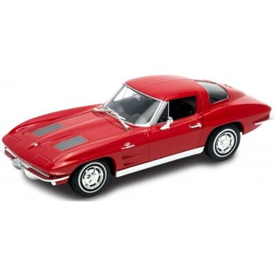 1963 Chevrolet Corvette Metal Model Welly 1:24 Cze 1963 Chevrolet Corvette Metal Model Welly 1:24 Cze