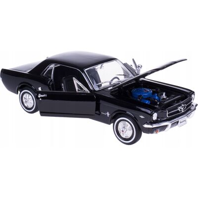 1964 1/2 Mustang Coupe Model Metal Welly 1:24 Czarny 1964 1/2 Mustang Coupe Model Metal Welly 1:24 Czarny