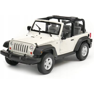 2007 Jeep Wrangler Model Metal Welly 1:24 Biały 2007 Jeep Wrangler Model Metal Welly 1:24 Biały