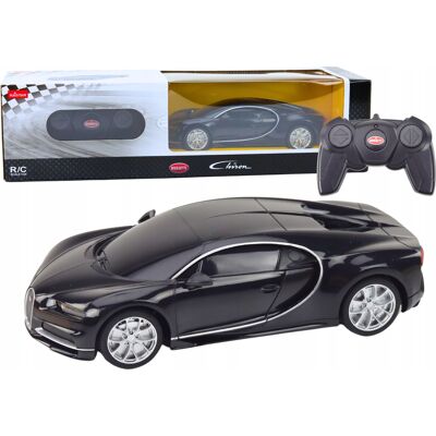 Rastar Auto Bugatti Veyron Chiron Samochód Zdalnie Sterowany Rc Czarny 1:24 Rastar Auto Bugatti Veyron Chiron Samochód Zdalnie Sterowany Rc Czarny 1:24