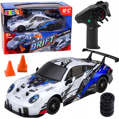 Lean Toys Auto Do Driftu Zdalnie Sterowane Rc Wymienne Koła 4wd Niebieskie 1:24 Lean Toys Auto Do Driftu Zdalnie Sterowane Rc Wymienne Koła 4wd Niebieskie 1:24