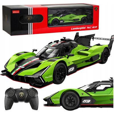Auto Lamborghini Sc63 Samochód Zdalnie Sterowany Rc Zielony Rastar 1:24 Auto Lamborghini Sc63 Samochód Zdalnie Sterowany Rc Zielony Rastar 1:24