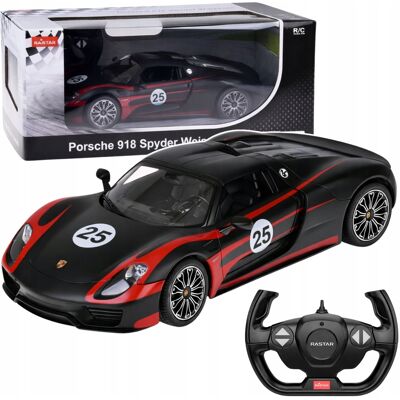 Lean Toys Auto Porsche 918 Spyder Performance Zdalnie Sterowane Rc Czarne Rastar 1:14 Lean Toys Auto Porsche 918 Spyder Performance Zdalnie Sterowane Rc Czarne Rastar 1:14