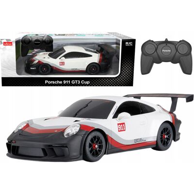Auto Rc 1:18 Rastar Porshe 911 Gt3 Biało-Szare Auto Rc 1:18 Rastar Porshe 911 Gt3 Biało-Szare