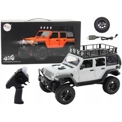 Lean Toys Auto Terenowe Zdalnie Sterowane Rc 2.4g Napęd 4x4 Siwy Lean Toys Auto Terenowe Zdalnie Sterowane Rc 2.4g Napęd 4x4 Siwy