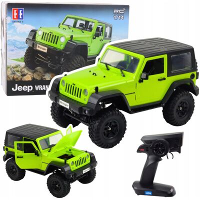 Lean Toys Auto Terenowe Zdalnie Sterowane Rc Jeep Wrangler Rock Crawler Zielony 1:14 Lean Toys Auto Terenowe Zdalnie Sterowane Rc Jeep Wrangler Rock Crawler Zielony 1:14