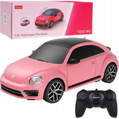 Lean Toys Auto Volkswagen Beetle Uv Sensitive Zdalnie Sterowane Rc Różowe Rastar 1:24 Lean Toys Auto Volkswagen Beetle Uv Sensitive Zdalnie Sterowane Rc Różowe Rastar 1:24