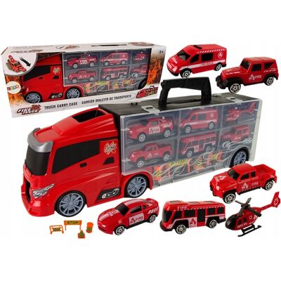 Lean Toys Ciężarówka Straż Pożarna Laweta Autka Zestaw Lean Toys Ciężarówka Straż Pożarna Laweta Autka Zestaw