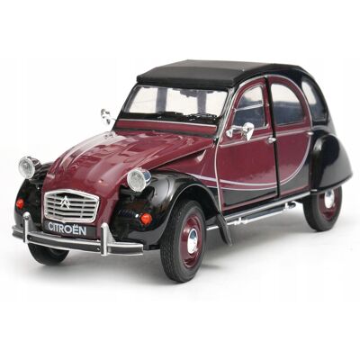 Citroen 2cv 6 Charleston Model Metal Welly 1:24 Bordo Citroen 2cv 6 Charleston Model Metal Welly 1:24 Bordo