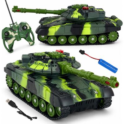 Inny producent Czołg Zdalnie Sterowany 59d Tank Zielono-Czarny Kamuflaż Inny producent Czołg Zdalnie Sterowany 59d Tank Zielono-Czarny Kamuflaż