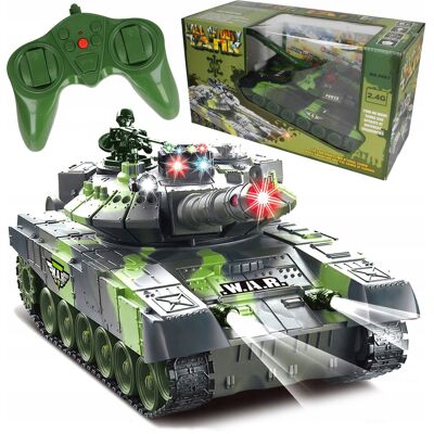 Inny producent Czołg Zdalnie Sterowany Na Pilota Rc 2.4g Kamuflaż Efekty Bitwa Czołgów Led / Allvo Inny producent Czołg Zdalnie Sterowany Na Pilota Rc 2.4g Kamuflaż Efekty Bitwa Czołgów Led / Allvo