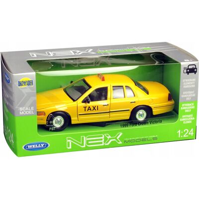 Ford Crown Victoria Taxi Model Metal Welly 1:24 Ford Crown Victoria Taxi Model Metal Welly 1:24