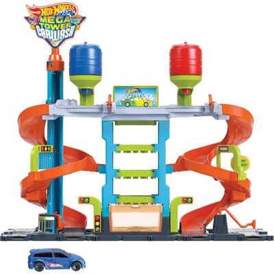 Hot Wheels City Zestaw Zakręcona Mega Myjnia Color Shifters + Autko Hot Wheels City Zestaw Zakręcona Mega Myjnia Color Shifters + Autko