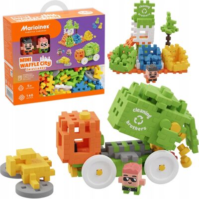Klocki Mini Wafle Marioinex Śmieciarka 148 El. Klocki Mini Wafle Marioinex Śmieciarka 148 El.