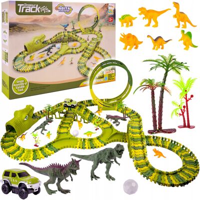 MalPlay Kolejka Dla Dzieci Samochód Tor Wyścigowy Dinozaur Dino Park 260 El Auto MalPlay Kolejka Dla Dzieci Samochód Tor Wyścigowy Dinozaur Dino Park 260 El Auto