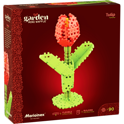 Kwiaty Marioinex, Tulipan, Klocki, Mini Waffle Garden Kwiaty Marioinex, Tulipan, Klocki, Mini Waffle Garden