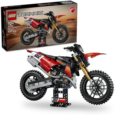 Lego Technic, Klocki, Motocykl Ducati Desmo450 Mx Factory, 42238 Lego Technic, Klocki, Motocykl Ducati Desmo450 Mx Factory, 42238