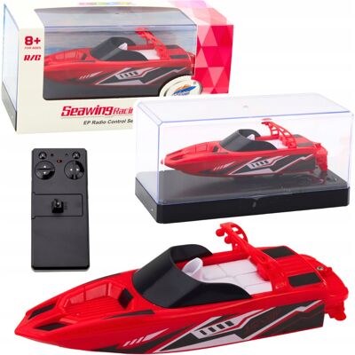 Lean Toys Łódź Motorówka Zdalnie Sterowana Rc Biało-Czerwona 15cm Lean Toys Łódź Motorówka Zdalnie Sterowana Rc Biało-Czerwona 15cm