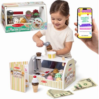 Pltb Lodziarnia Drewniana Melissa & Doug Zestaw Sklep Z Lodami Dla Dzieci Prezent + E-Book Pltb Lodziarnia Drewniana Melissa & Doug Zestaw Sklep Z Lodami Dla Dzieci Prezent + E-Book