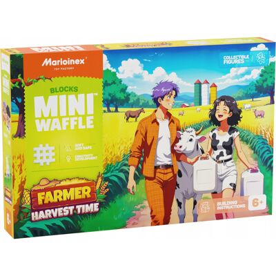 Marioinex Klocki Waffle Mini Farmer - Czas Zbiorów, 100 Elementów Marioinex Klocki Waffle Mini Farmer - Czas Zbiorów, 100 Elementów